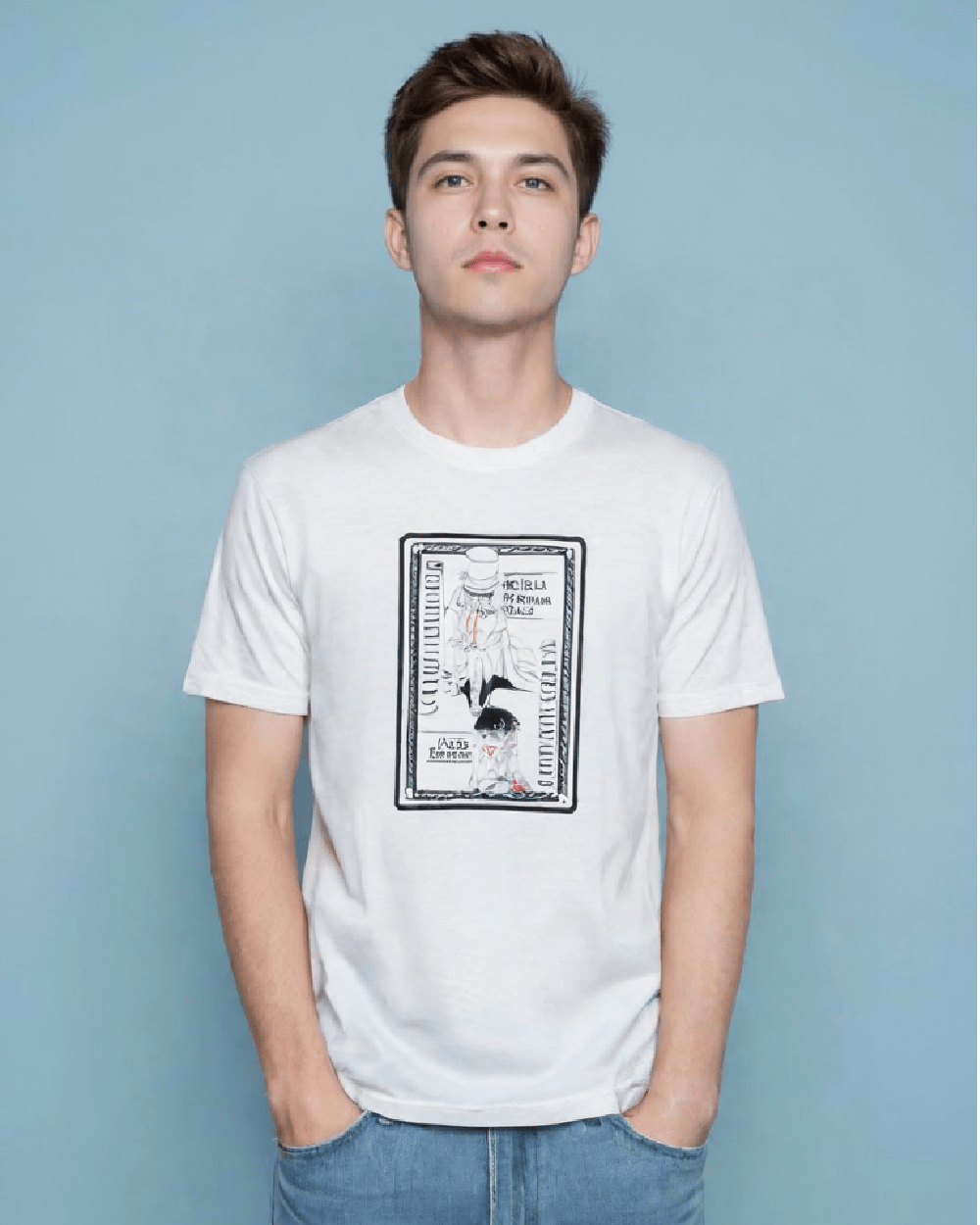 White Anime originals T-shirts