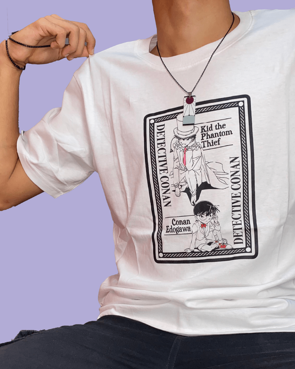 White Anime originals T-shirts - Image 2