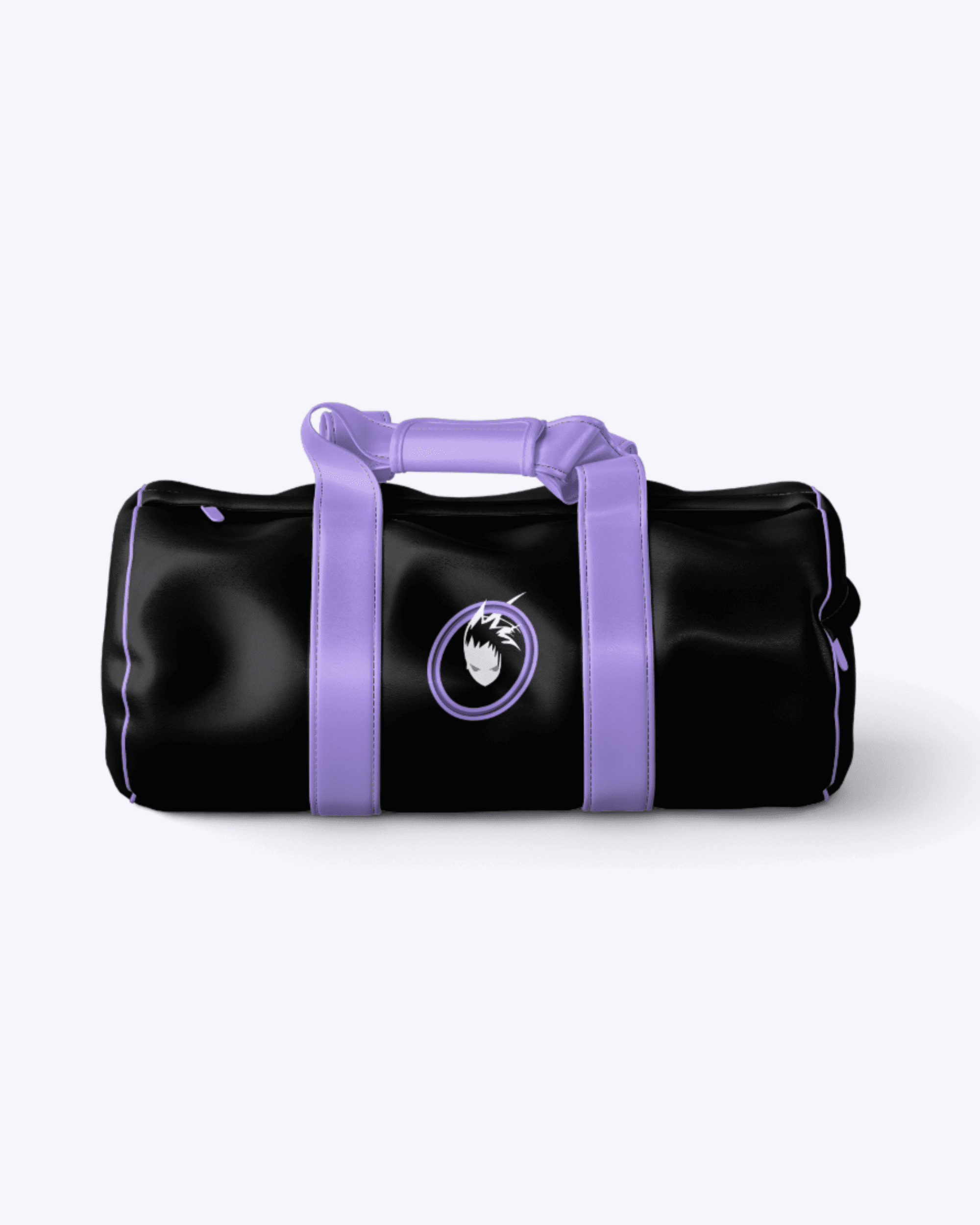 Sports Synthetic Leather Gym Bag with Shoulder Strap for Men and Women-Black