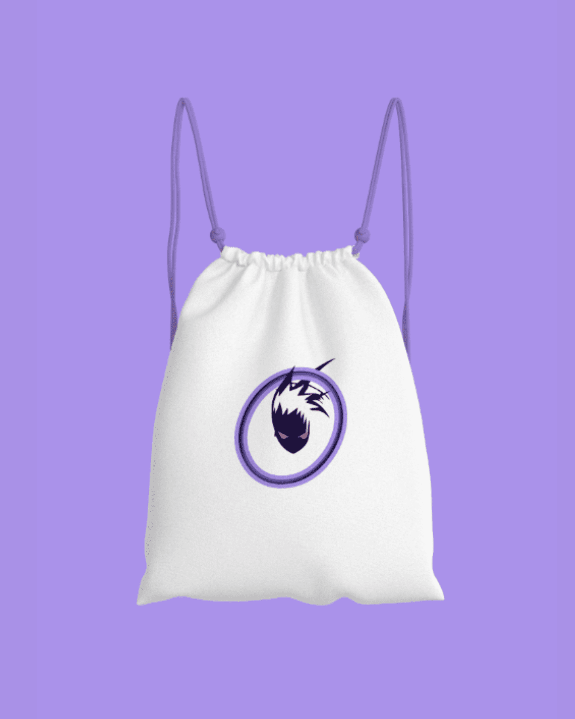 Waterproof Drawstring Backpack Bag-White